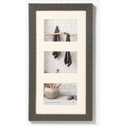 Walther Home Wooden Multi Picture Frame for 3x 6x4 inch - Grey