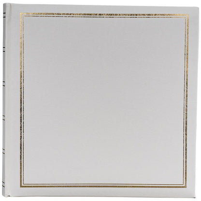 Classic White Traditional Wedding Photo Album - 11.75x11.75 Inches - 50 Pages