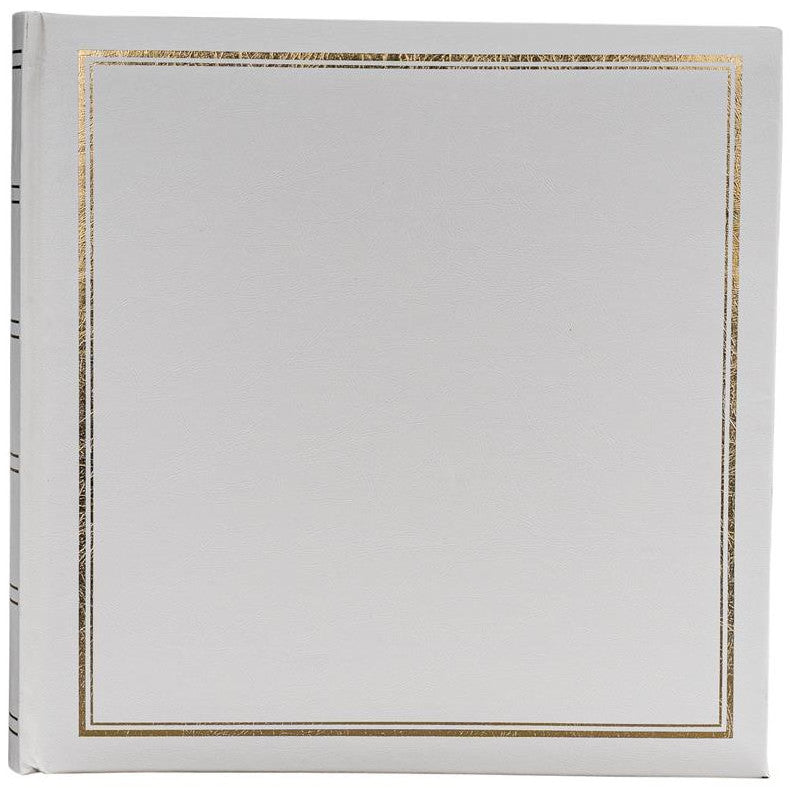 Classic White Traditional Wedding Photo Album - 11.75x11.75 Inches - 50 Pages