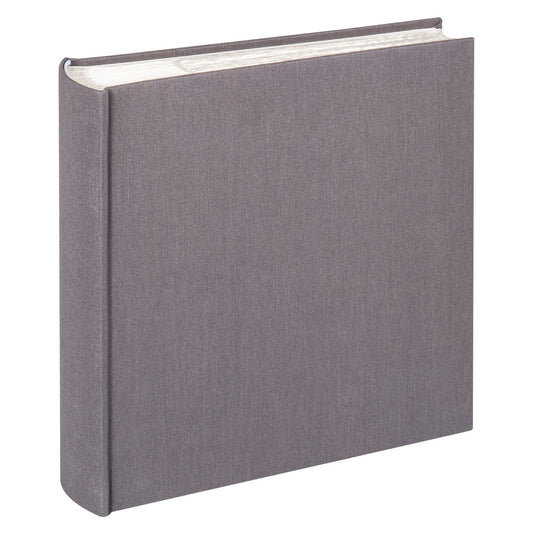 grey photo album on a white background