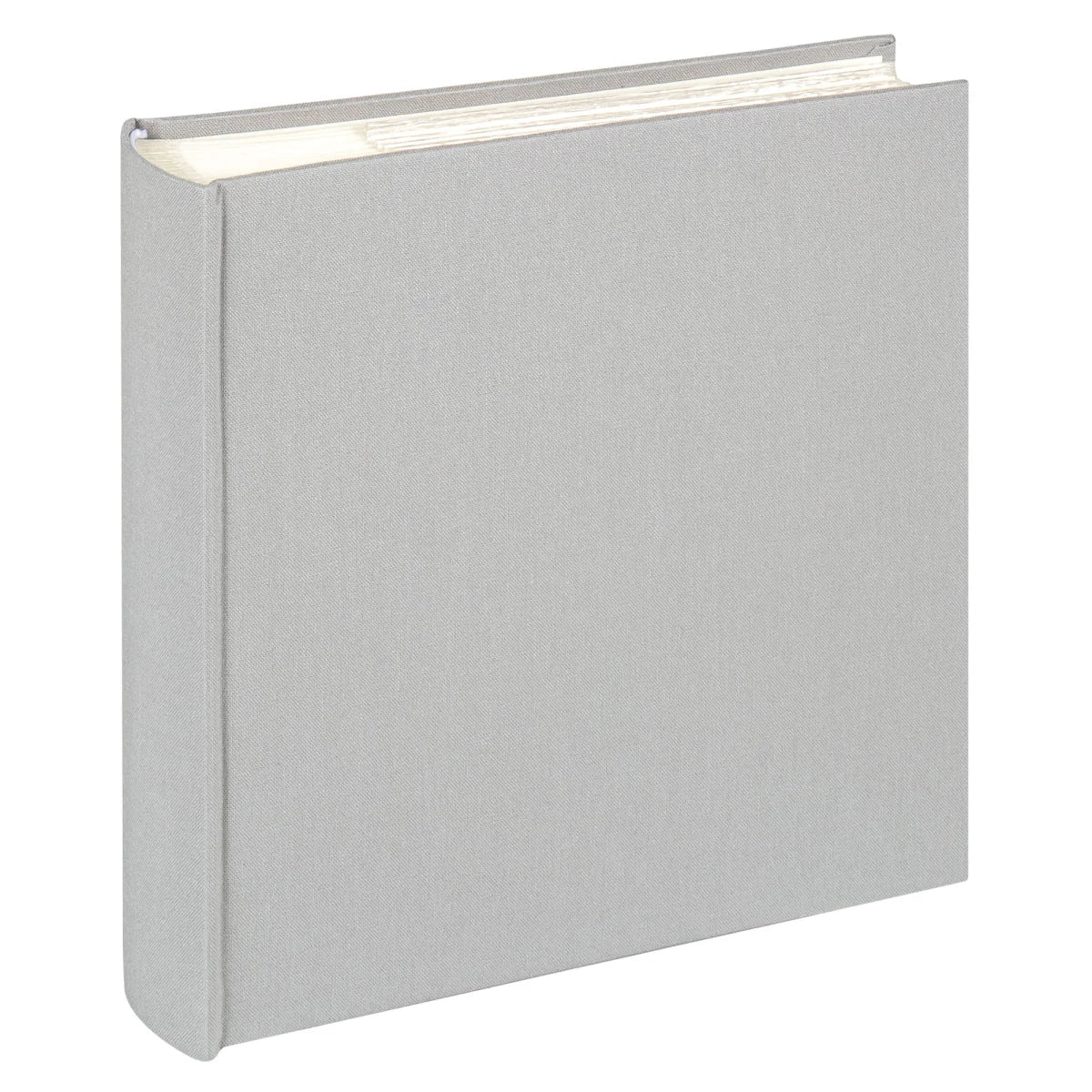 Grey photo album on a white background