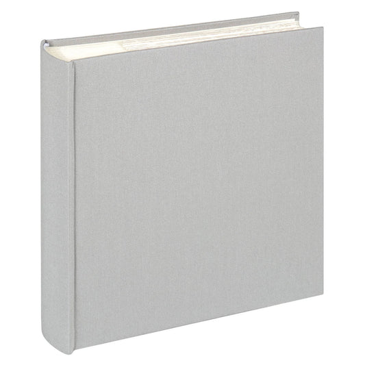 Grey photo album on a white background