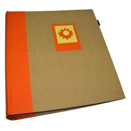 Green Earth Traditional Photo Album - 13x12inch - 100 Sides - Orange Sun