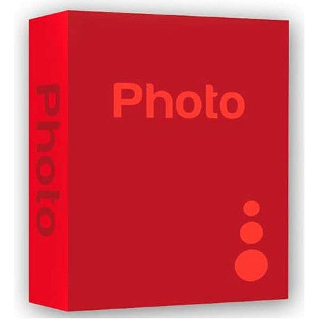 Basic Red 6x4 Slip-In Photo Album - 402 Photos