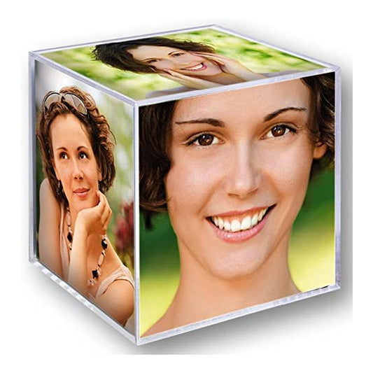 Acrylic Photo Cube for 6 Photographs | Small | 2.75x2.75x2.75 inches