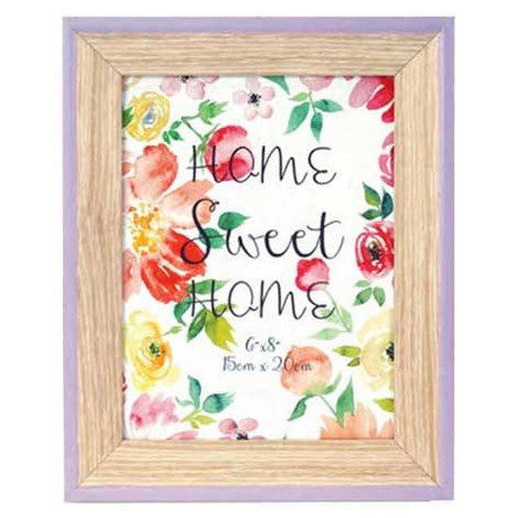 Spring Violet Wood 12x8 Photo Frame