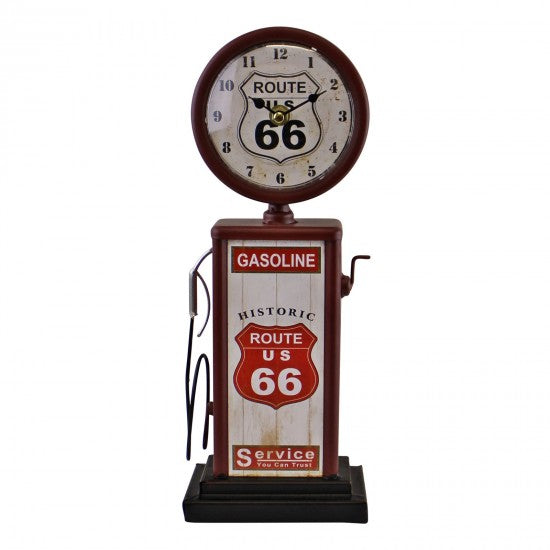 Retro Gas Pump Clock - Red