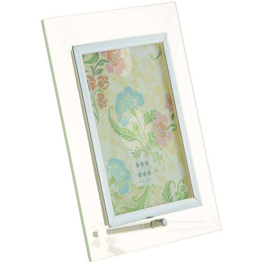 Sixtrees Flat Bevelled Glass Silver 6x4 Photo Frame