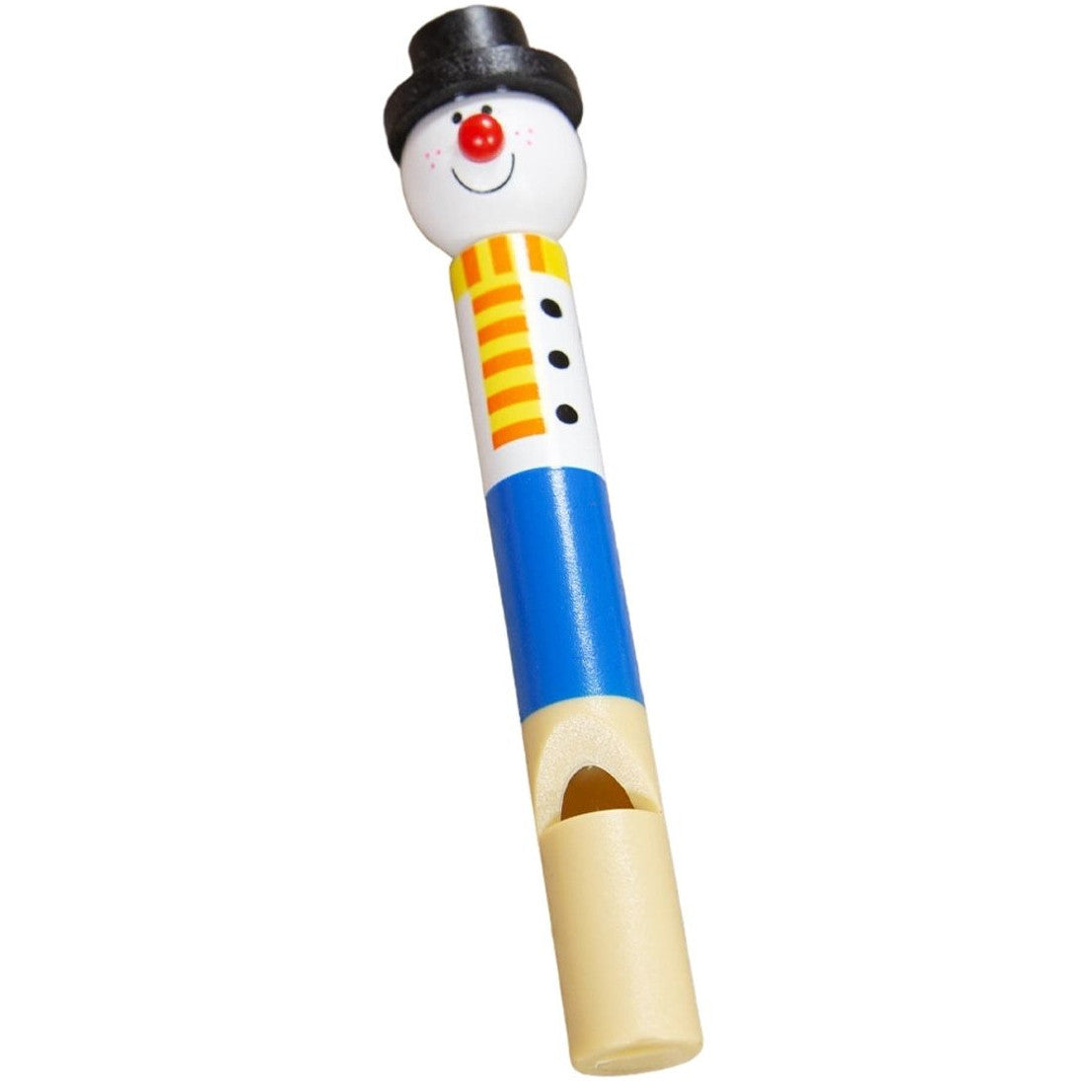 Wooden Christmas Snowman Whistle - Stocking Fillers