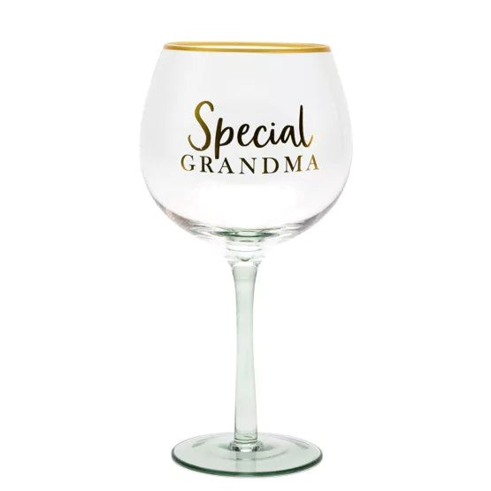 Peaches & Cream Grandma Gin Glass