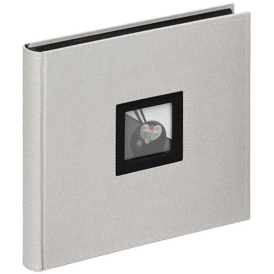 Walther Small Taupe and Black Traditional Photo Album - 50 Black Sides
