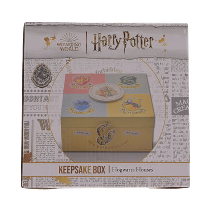 Harry Potter Hogwarts Houses Keepsake Box - 7.5 x 16 x 16cm