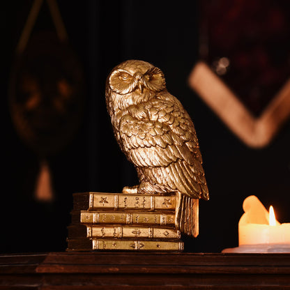 Harry Potter Hedwig Figurine Gold - 20 x 13 x 9cm