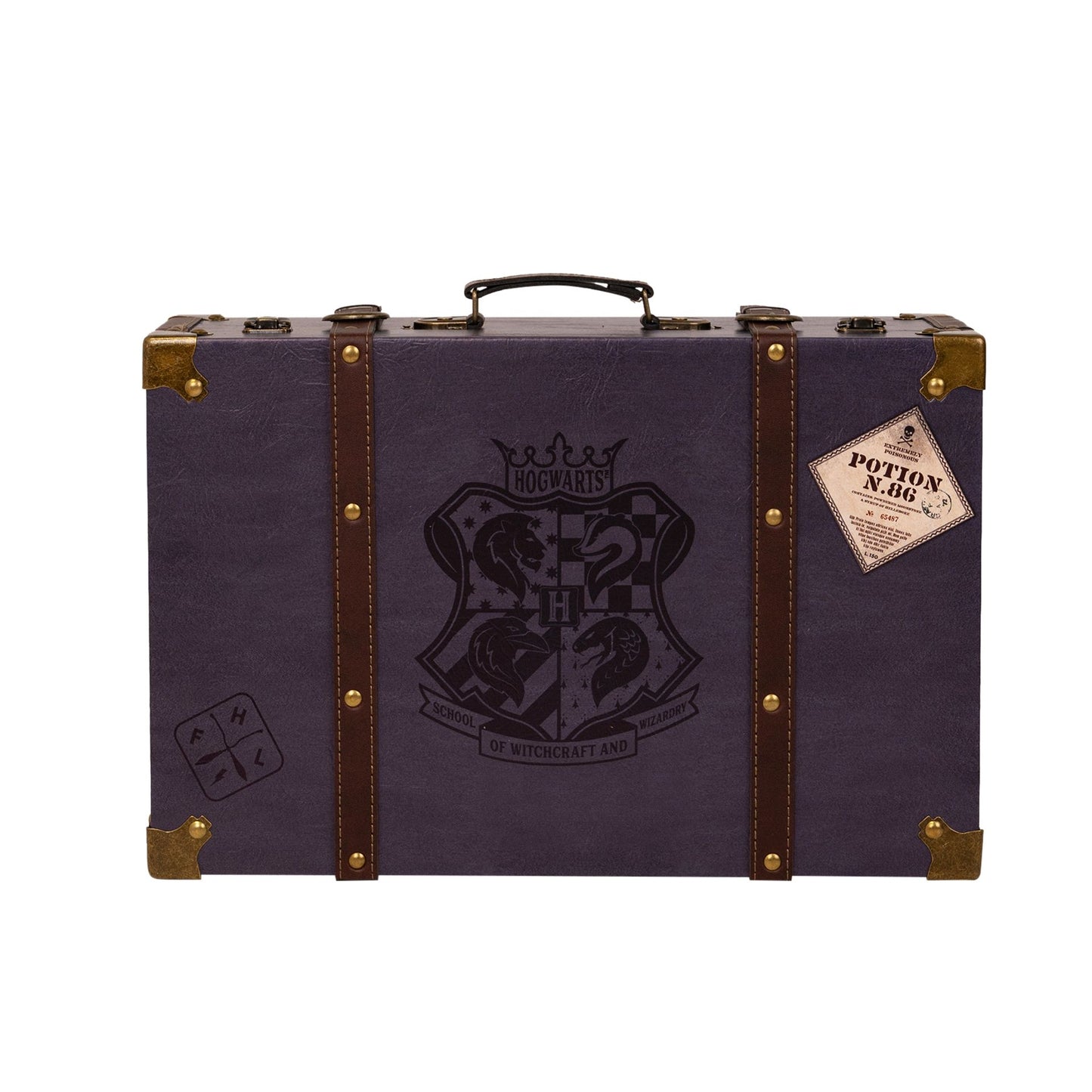 Harry Potter Suitcase Set of 2 - PU Leather - Blue and Burgundy
