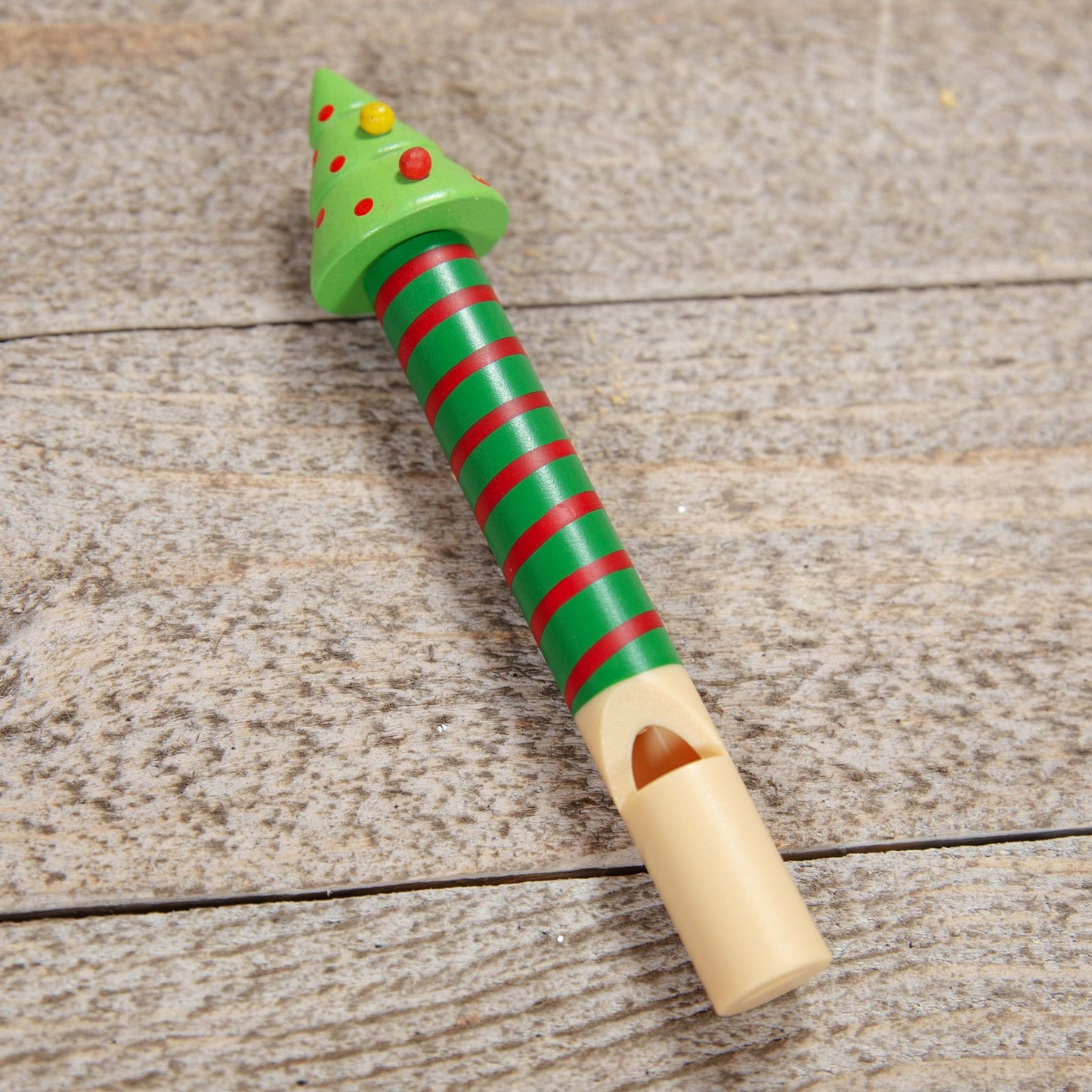 Wooden Christmas Tree Whistle - Stocking Fillers