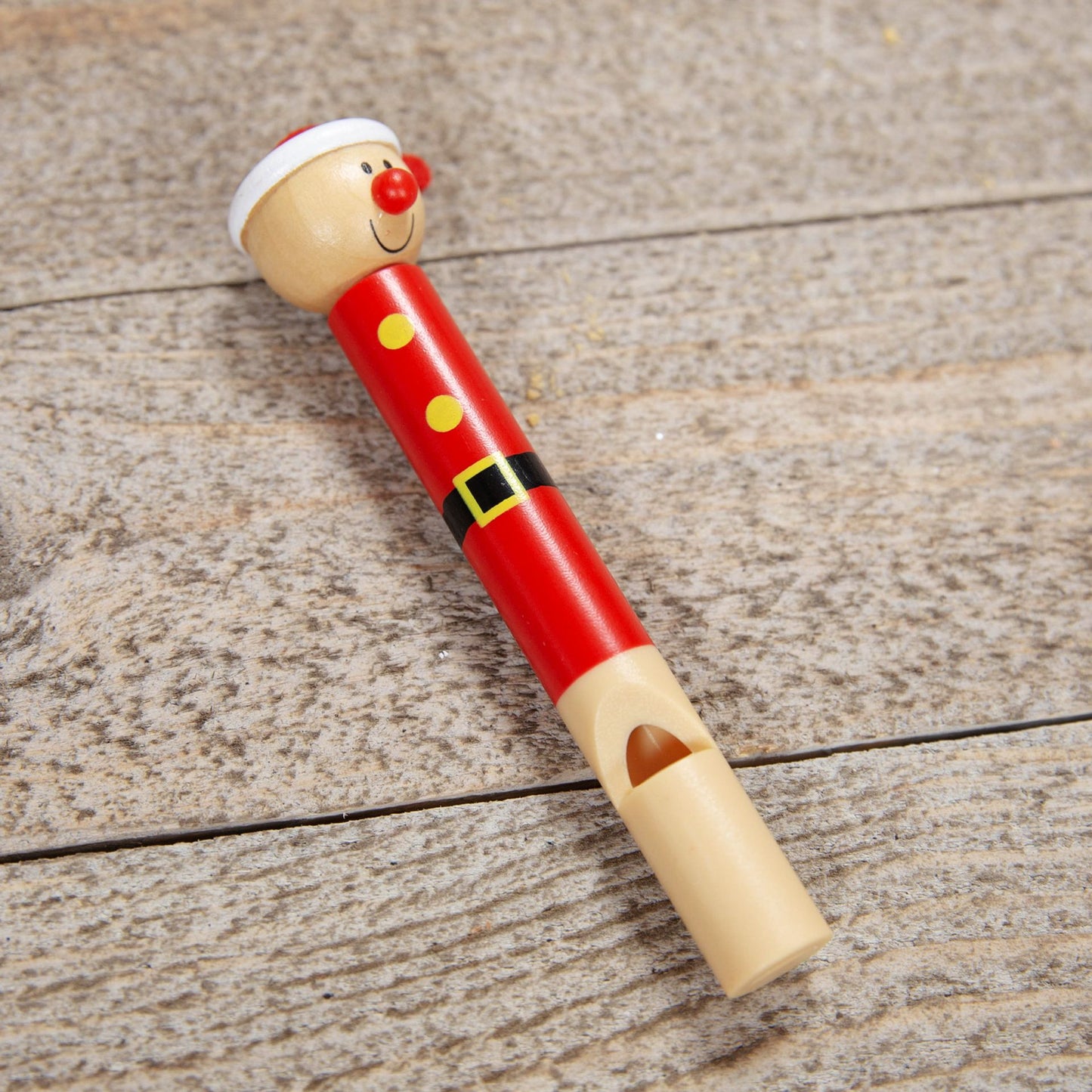 Wooden Christmas Santa Whistle - Stocking Fillers