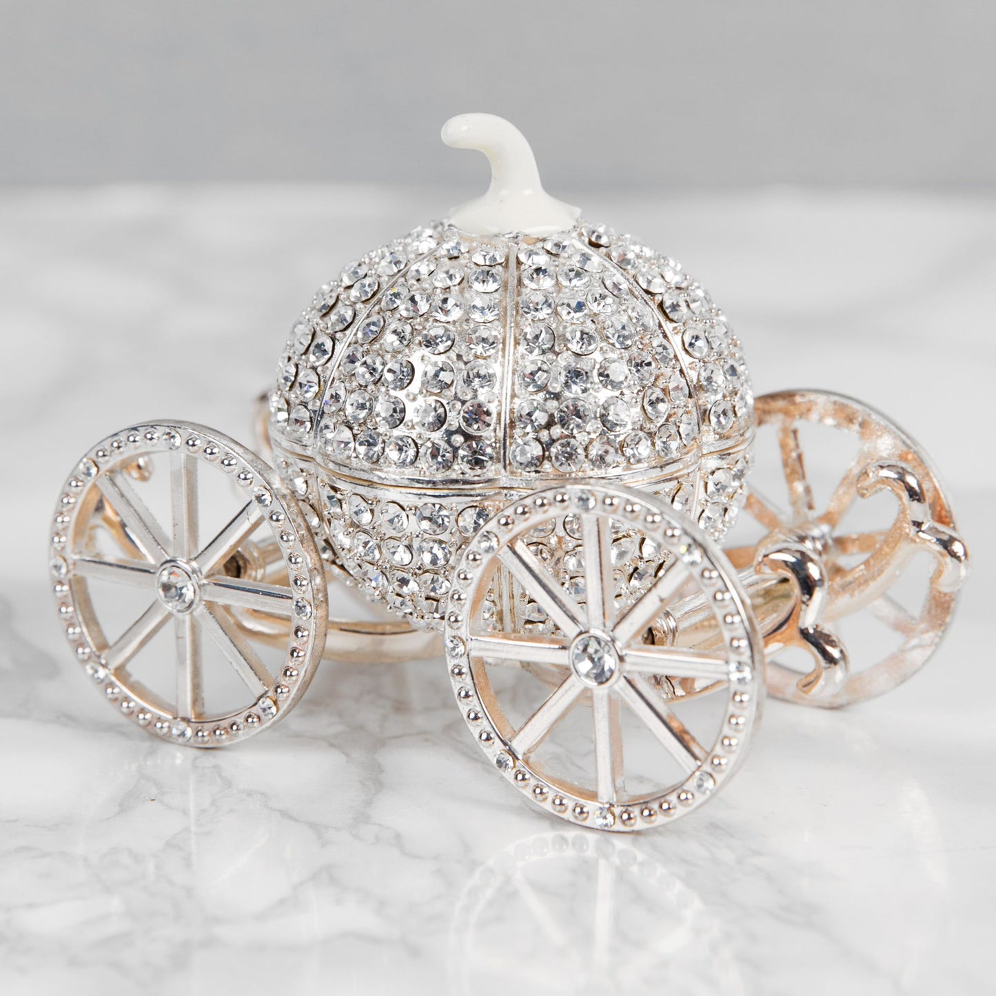 Carriage Trinket Box - 7.5 x 5 x 10 cm - Gift Box - Crystal