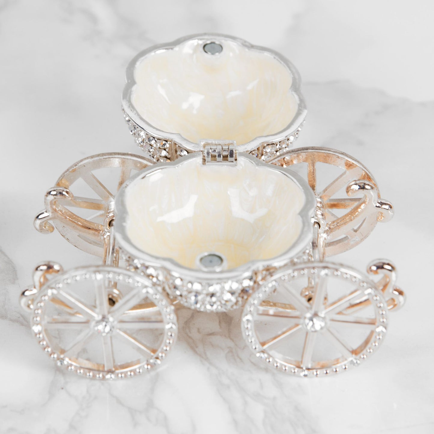 Carriage Trinket Box - 7.5 x 5 x 10 cm - Gift Box - Crystal