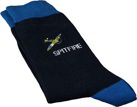 Spitfire Socks | Military Heritage Mens Socks | WWII RAF Gift | UK Size 7-12
