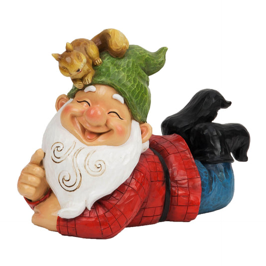 Country Living Garden Gnome with Squirrel