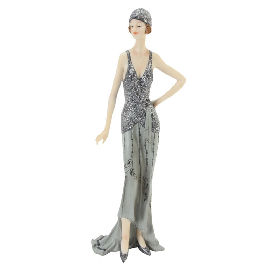 Broadway Belles "Carolyn", Silver Glitter Dress