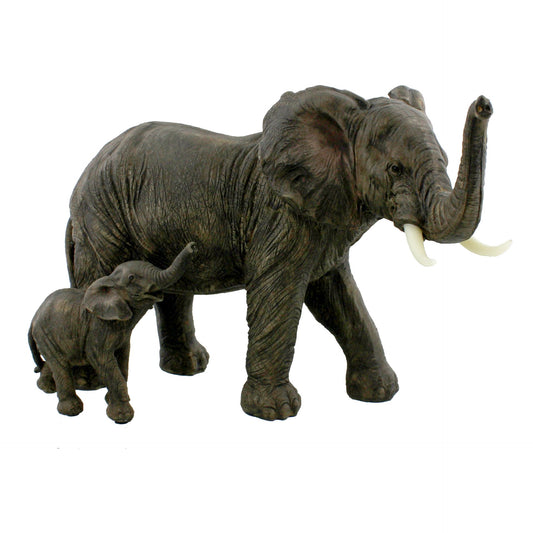 Naturecraft Mother and Baby Elephant Figurine
