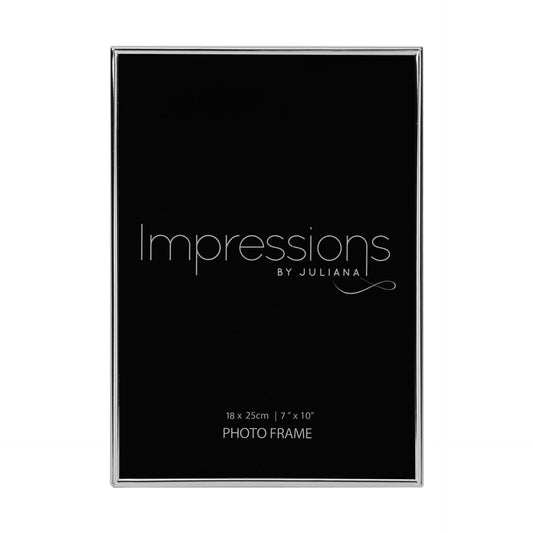 Impressions Thin Silver Plated 10x7 Inch Photo Frame
