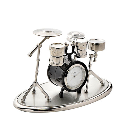 William Widdop Metal Miniature Clock - Drum Kit