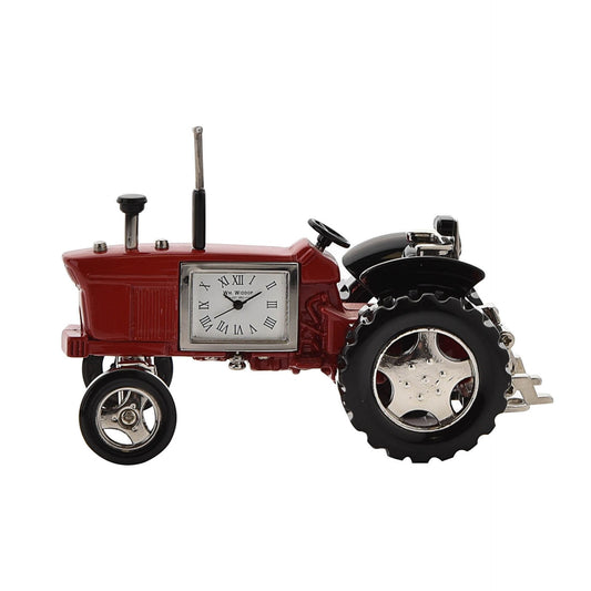 William Widdop Metal Miniature Clock - Red Tractor