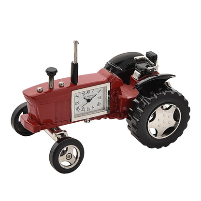 William Widdop Metal Miniature Clock - Red Tractor