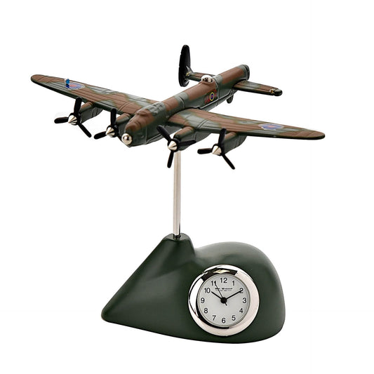 William Widdop Metal Miniature Clock - RAF Lancaster
