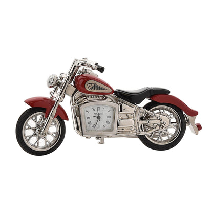 William Widdop Metal Miniature Clock - Indian Motorbike