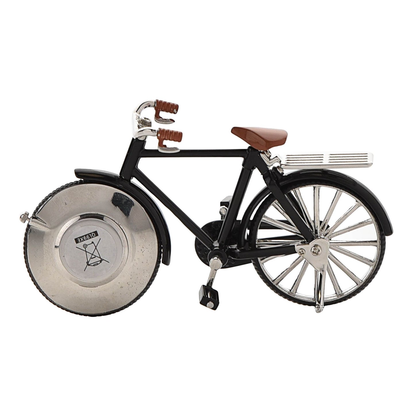 William Widdop Metal Miniature Clock - Pedal Bike