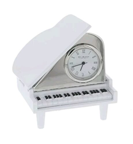 William Widdop Metal Miniature Clock - Grand Piano