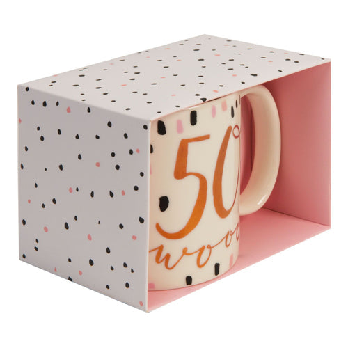 Luxe Ceramic Female Birthday Cups 50