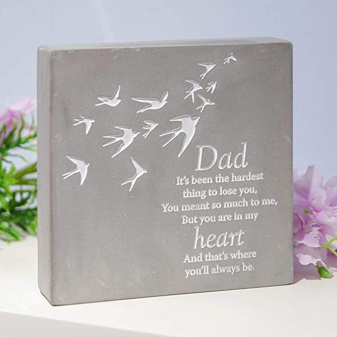 Graveside Plaque. Thoughts of You, 16 x 16 x 4 cm Dad