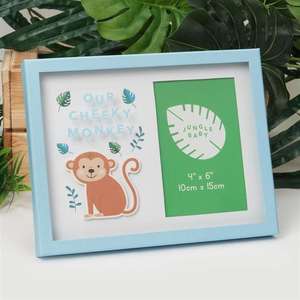 Jungle Baby Paperwrap 6x4 inch Photo Frame - "Our Little Monkey"