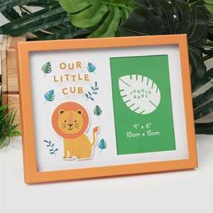 Jungle Baby Paperwrap 6x4 inch Photo Frame - "Our Little Cub"