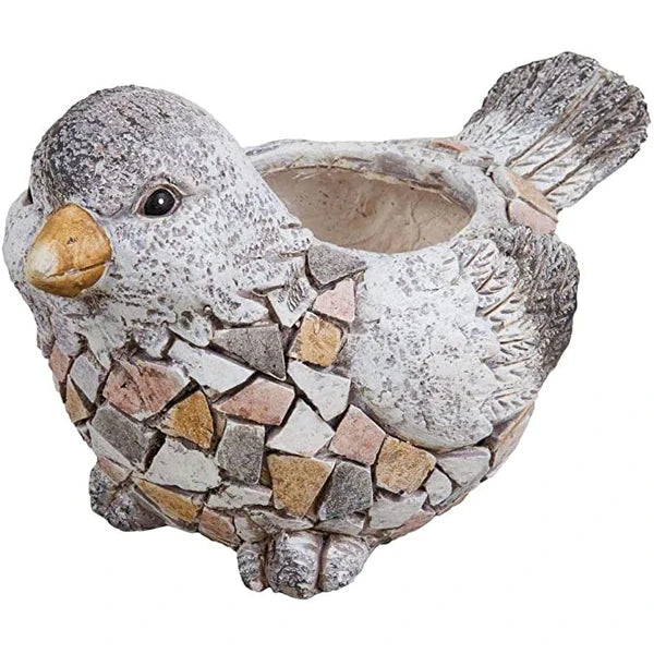 Country Living Mosaic Polystone Planter - Bird
