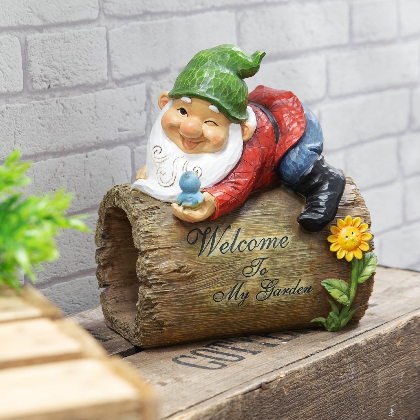 Country Living Garden Gnome Sign | Welcome to My Garden