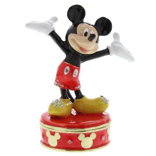 Disney Classic Mickey Mouse Trinket Box - Gift Box - 8.5 x 7 x 4cm