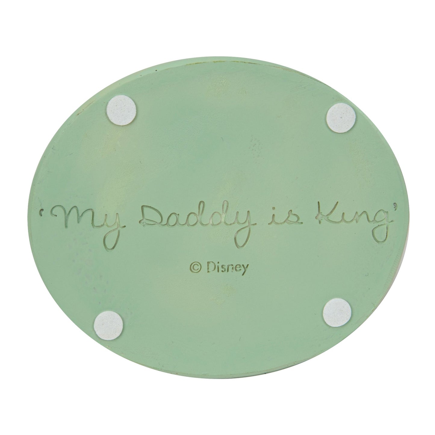 Disney The Lion King Mufasa & Simba Figurine - 11x10.5x9cm - My Daddy Is King "Inscription"