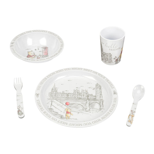 Disney Christopher Robin 5 Piece Children Crockery Set