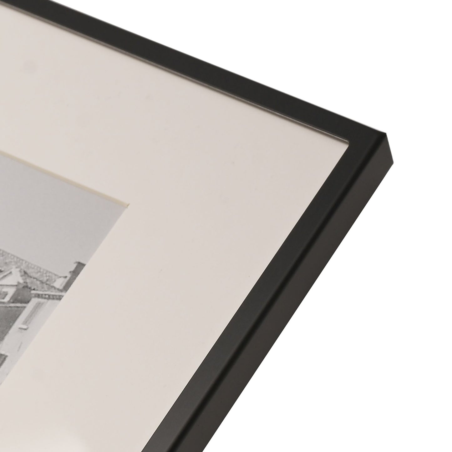 Impressions Matt Black Photo Frame | Internal Crisp White Mount | 5x7 inch