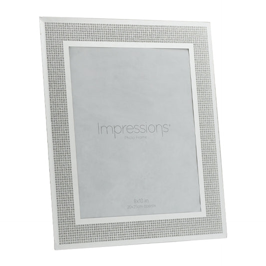 Glitter Crystal Square 10x8 Inch Photo Frame Overall Size 12.5x10.5 Inches