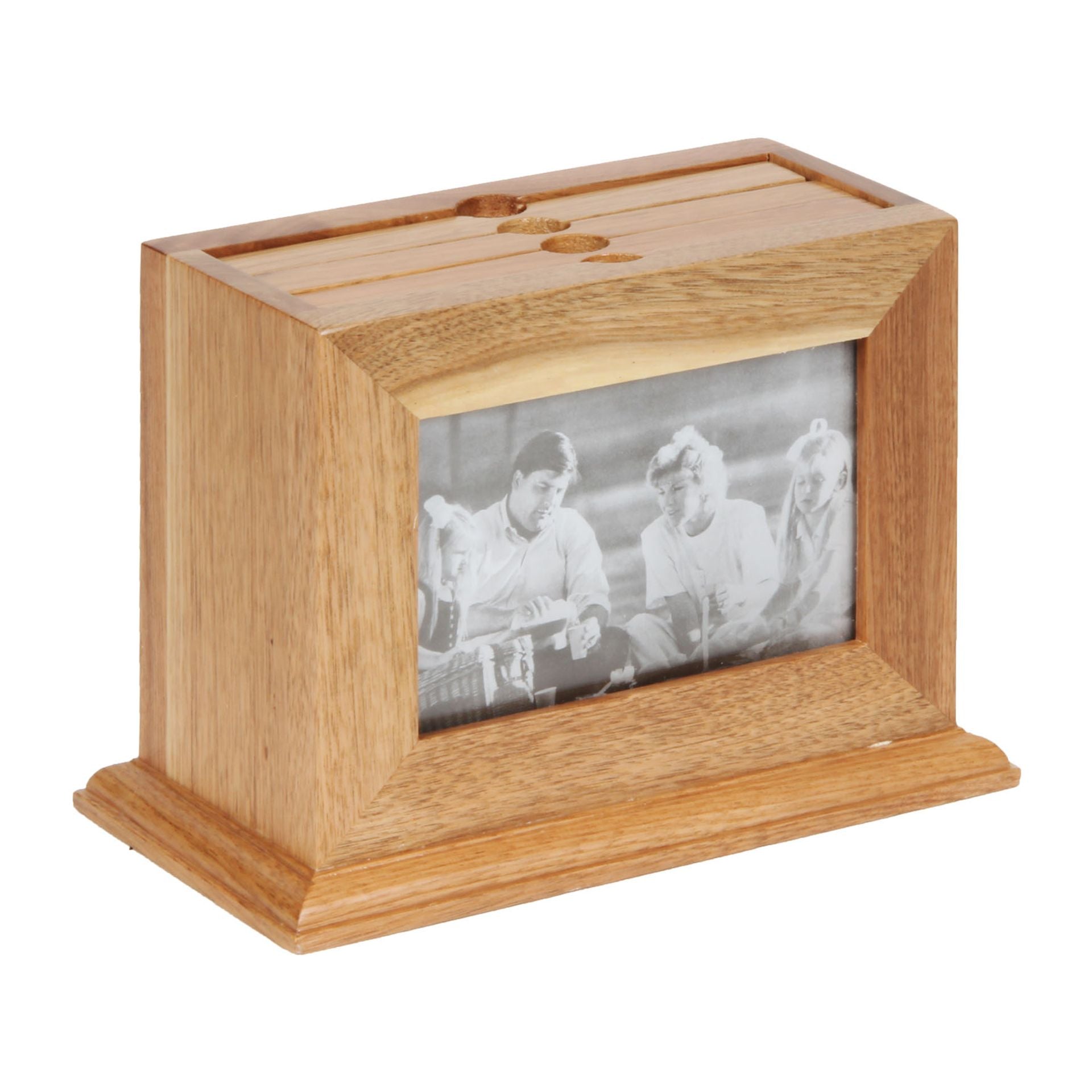 Unusual photo albums/ Vintage photo box/ Rotating wood buy photo box