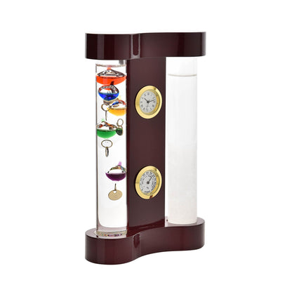 Galileo Thermometer & Storm Glass Display 18cm