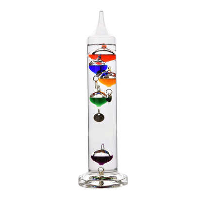 William Widdop Gaileo Thermometer - 28cm Multi Coloured 5 Bulb
