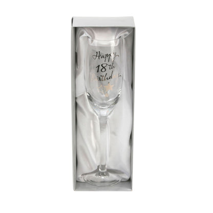 Happy 18th Birthday Champagne Flute with Gift Box