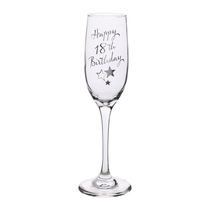 Happy 18th Birthday Champagne Flute with Gift Box